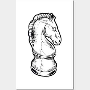 chess horse Posters and Art